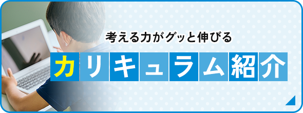 考える力がグッと伸びる カリキュラム紹介