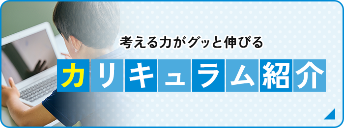 考える力がグッと伸びる カリキュラム紹介